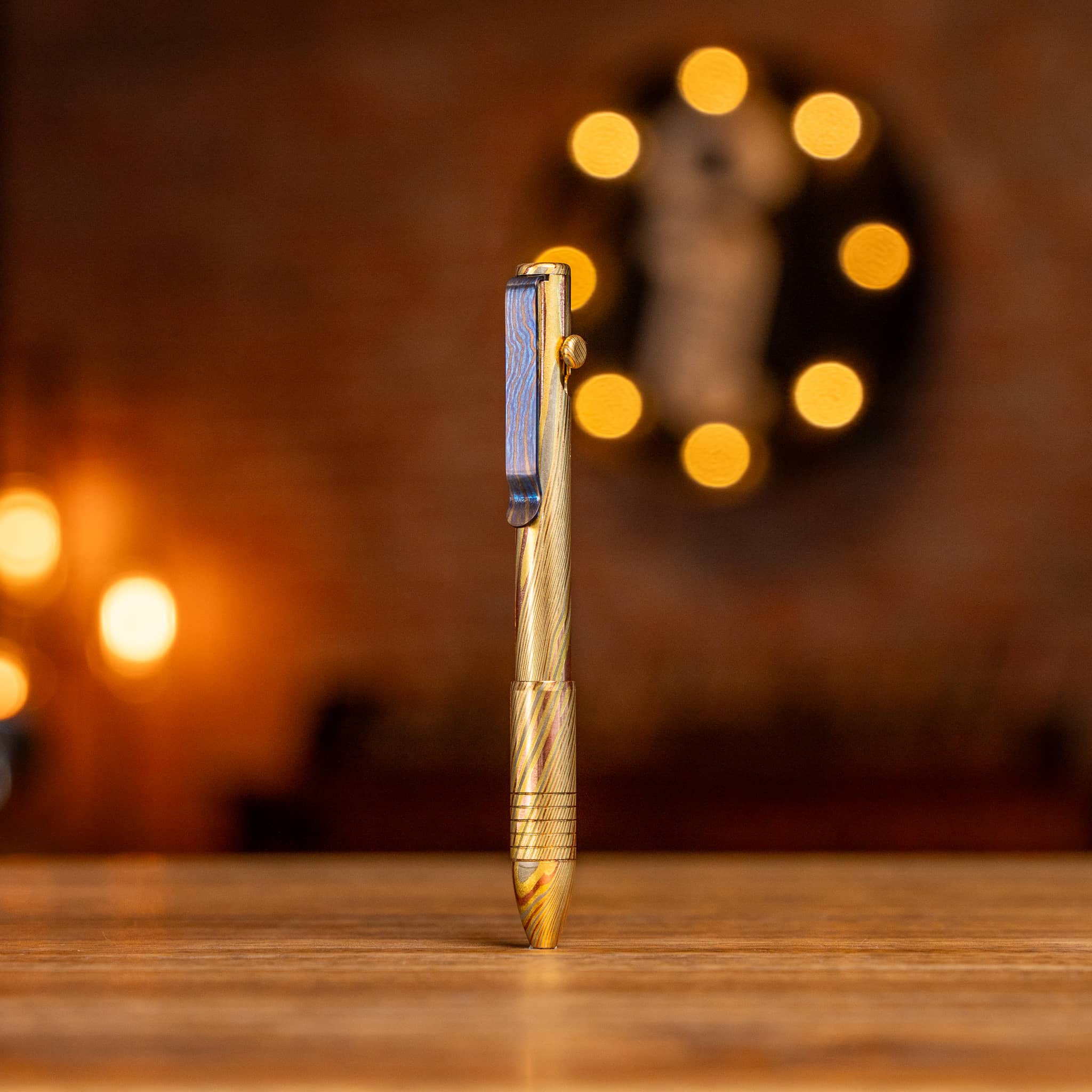 Bolt Action Pen - Full Brass Damascus - Image 19