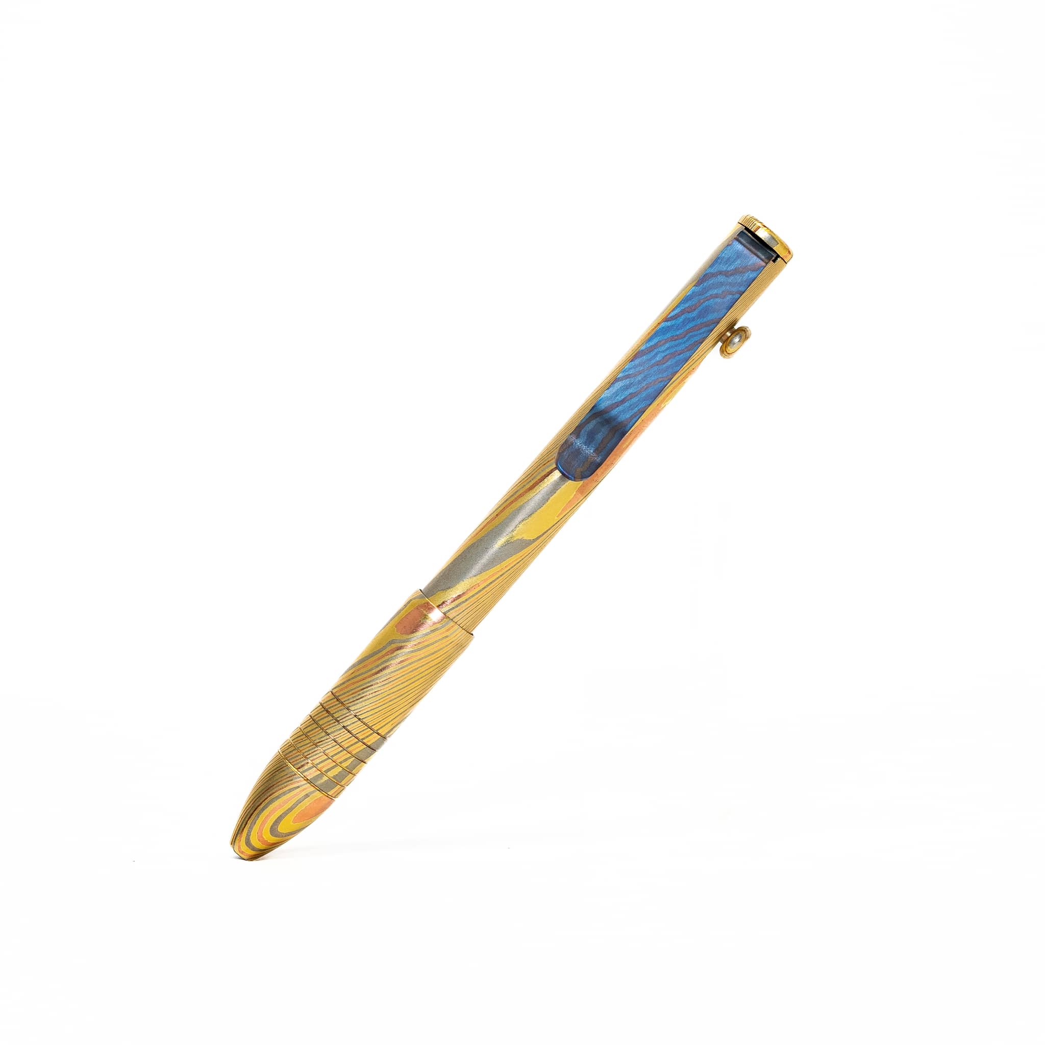 Bolt Action Pen - Full Brass Damascus - Image 24