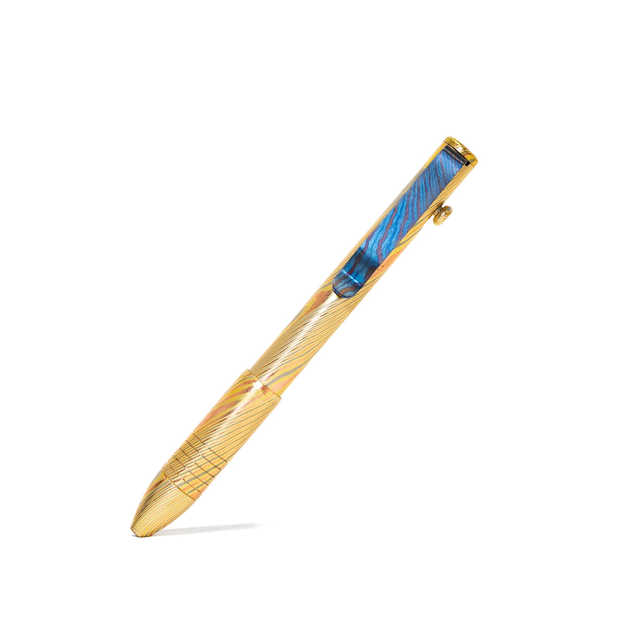 Bolt Action Pen - Full Brass Damascus - Image 25