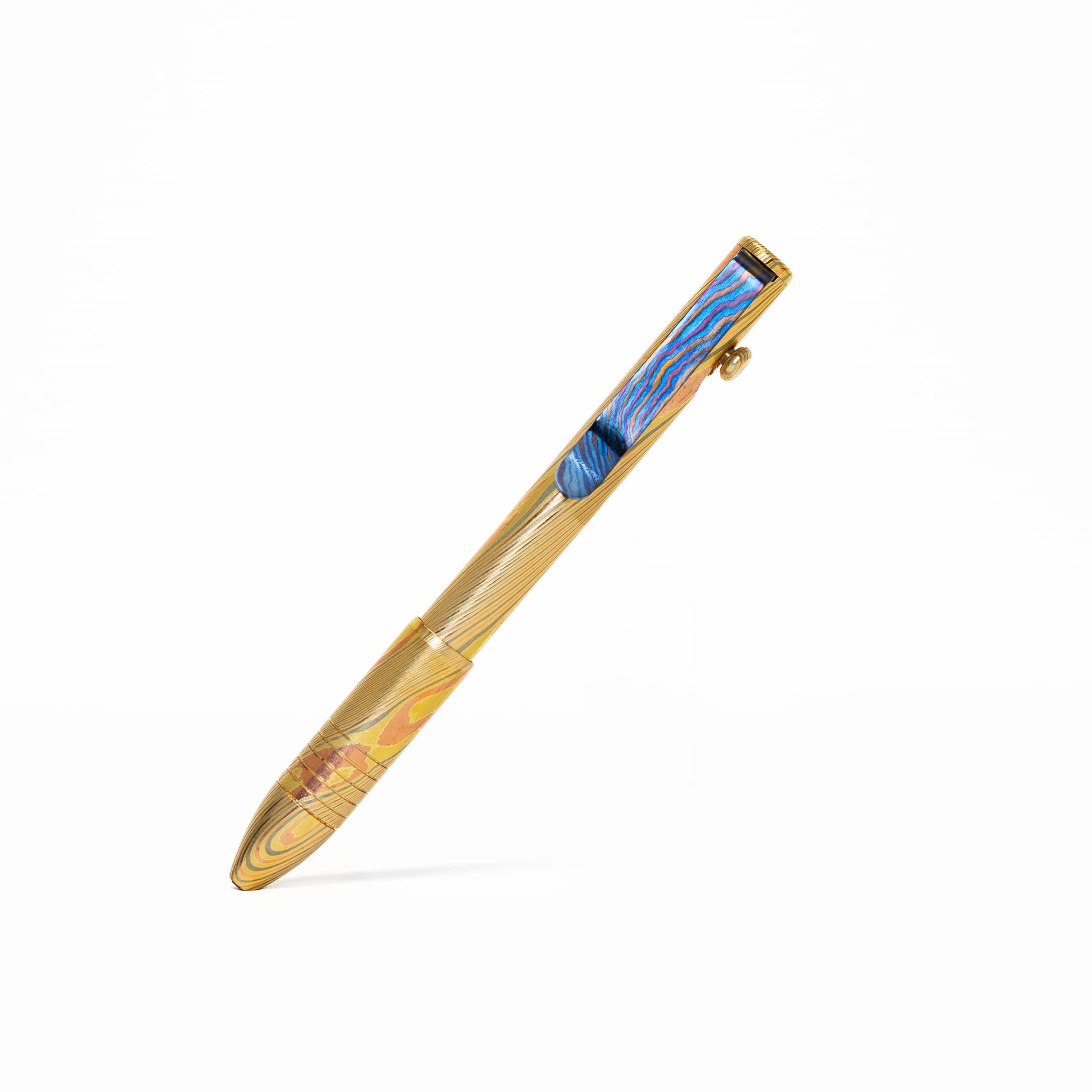 Bolt Action Pen - Full Brass Damascus - Image 26