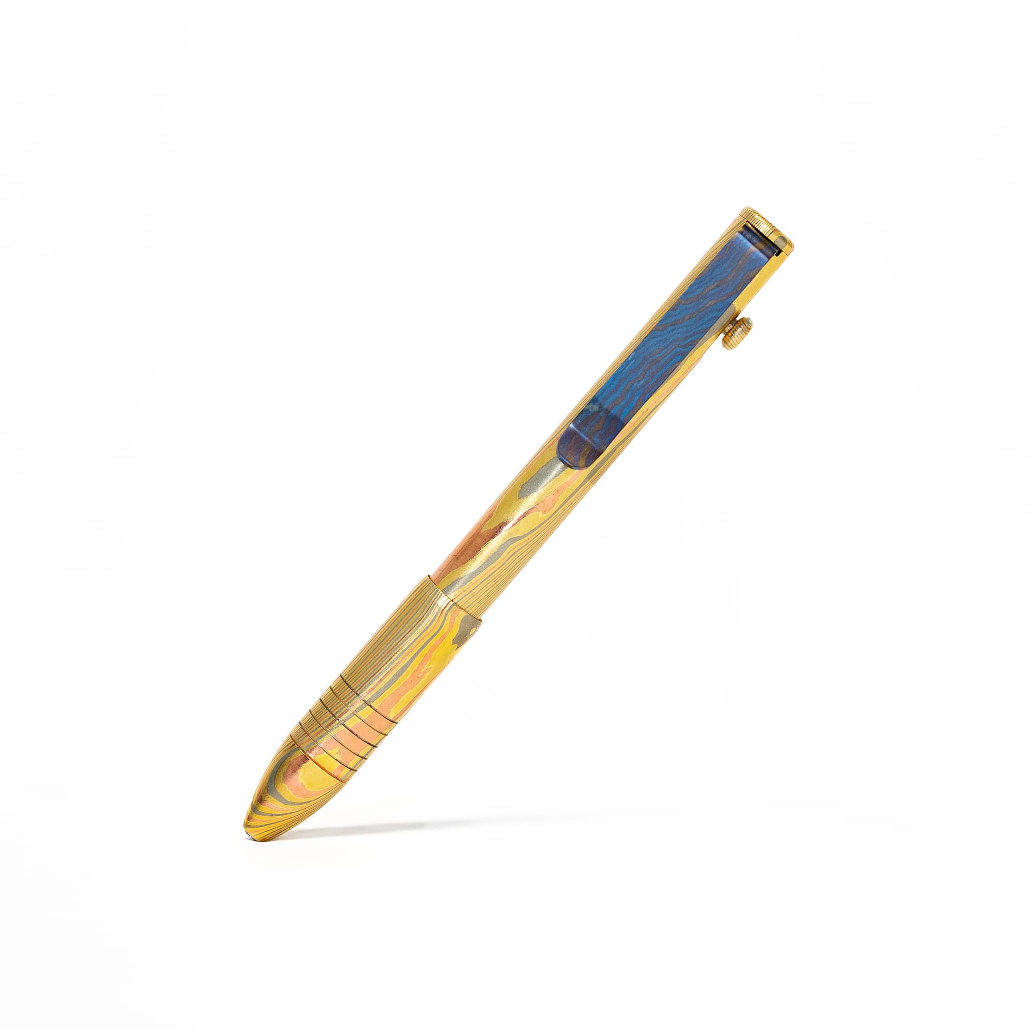 Bolt Action Pen - Full Brass Damascus - Image 27
