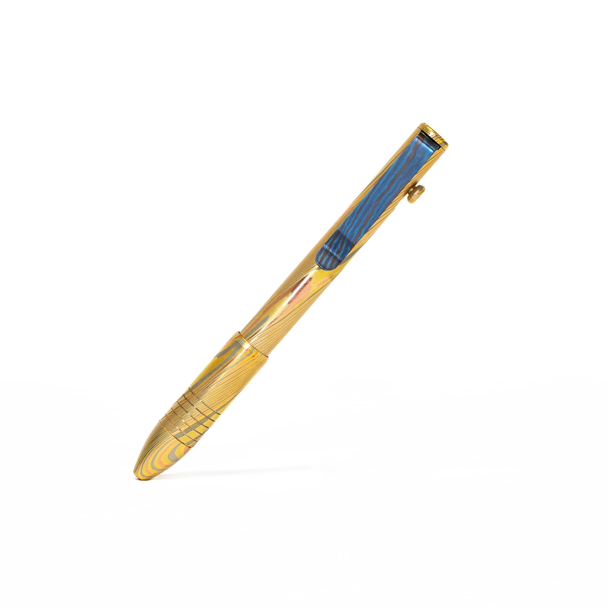 Bolt Action Pen - Full Brass Damascus - Image 31