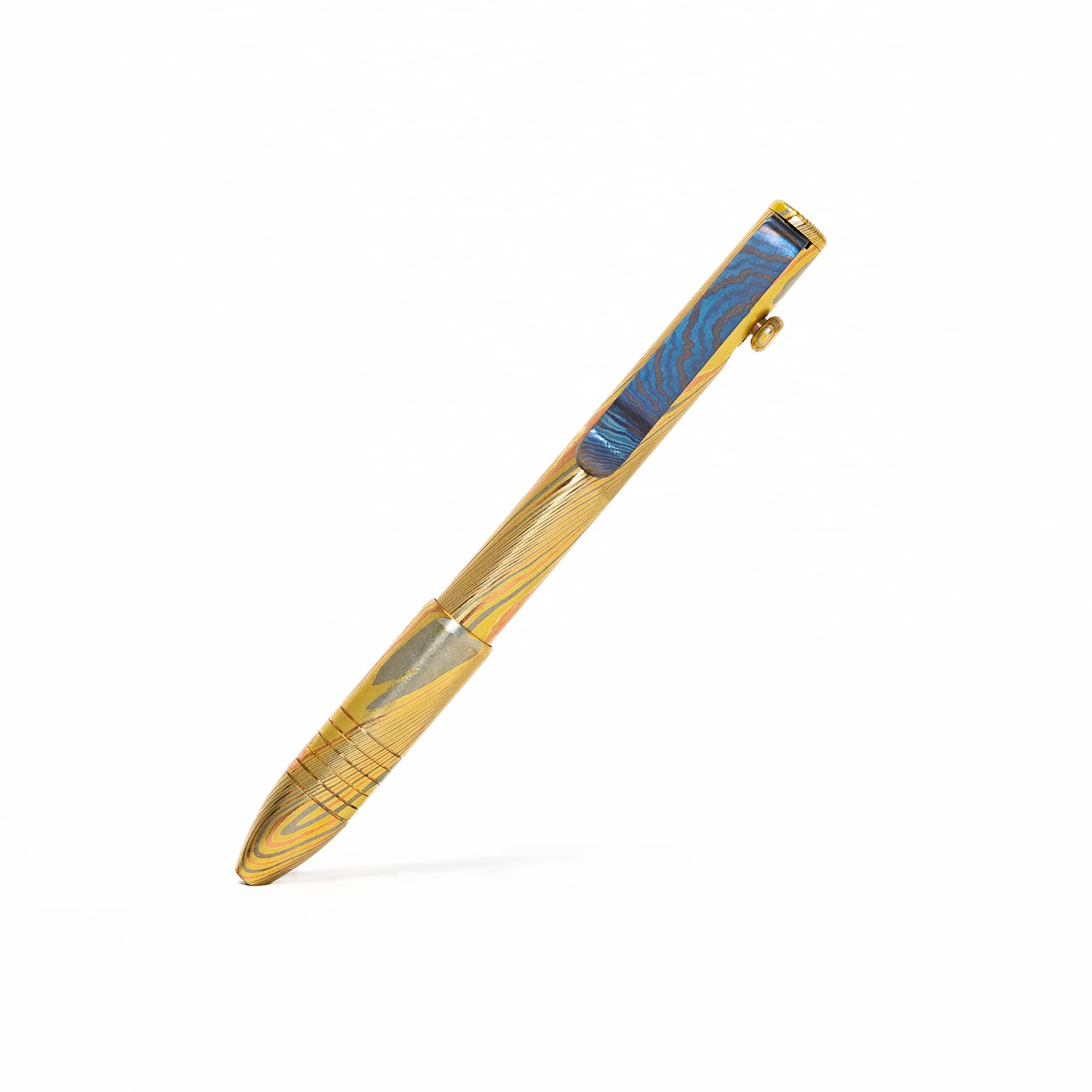 Bolt Action Pen - Full Brass Damascus - Image 32
