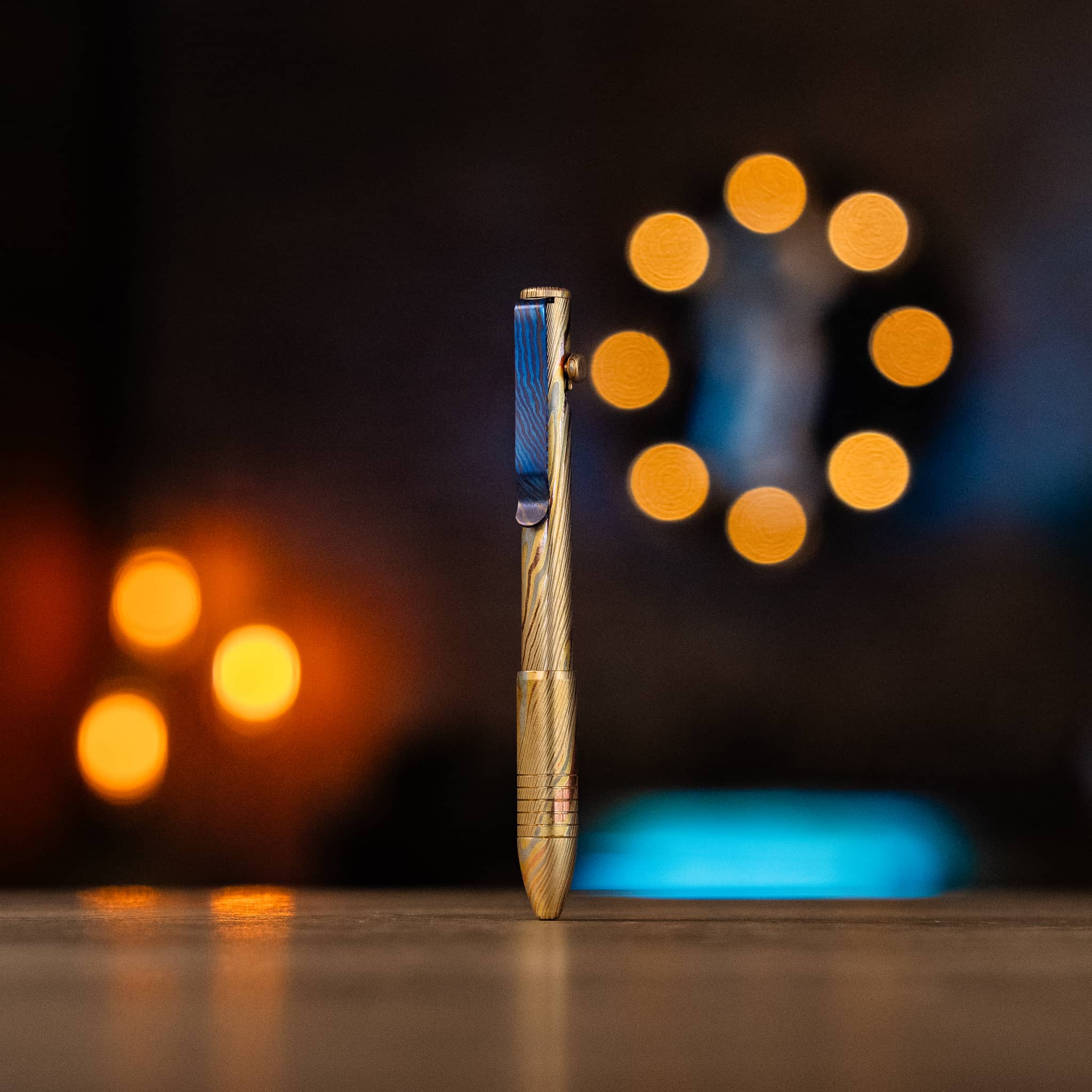 Bolt Action Pen - Full Brass Damascus - Image 5