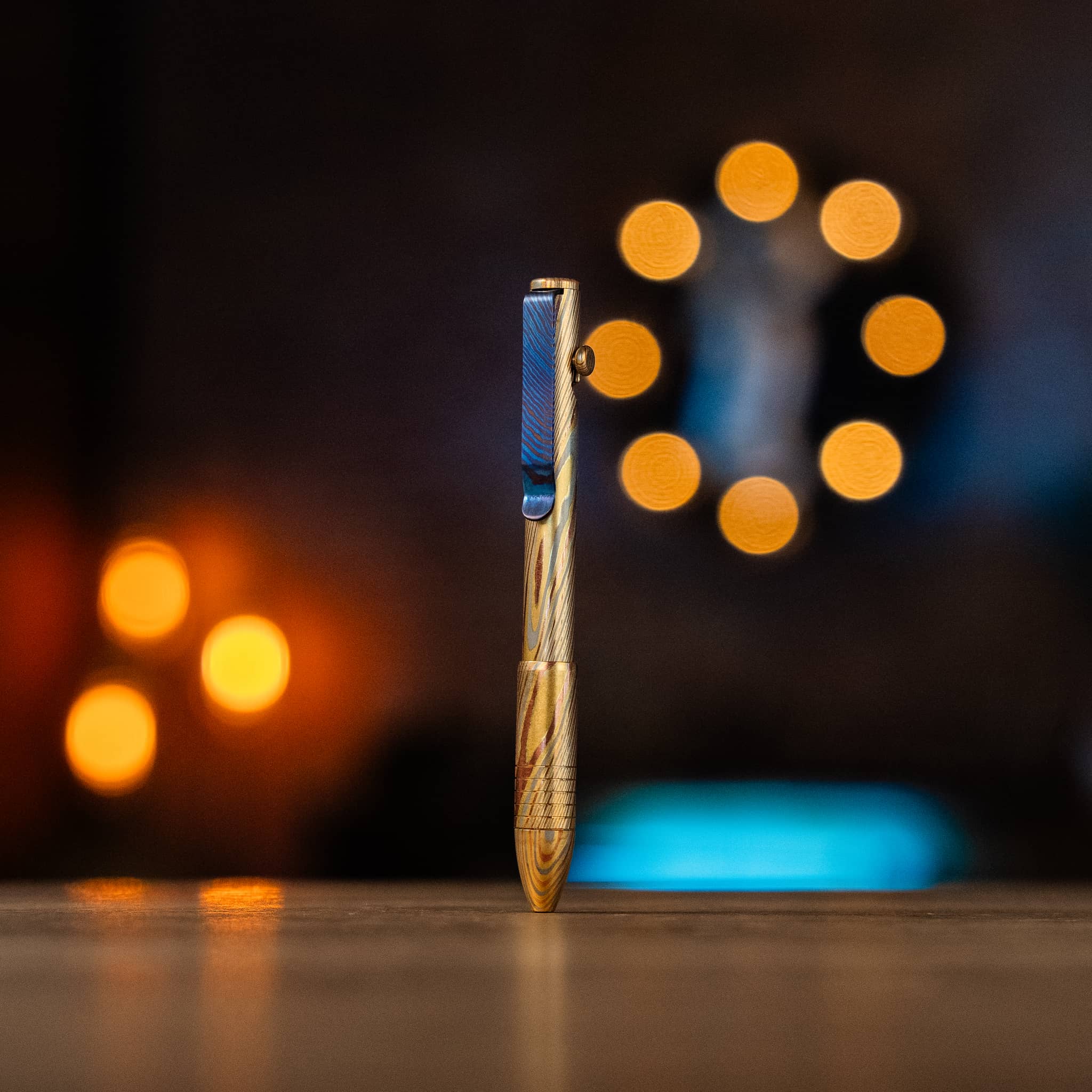 Bolt Action Pen - Full Brass Damascus - Image 7