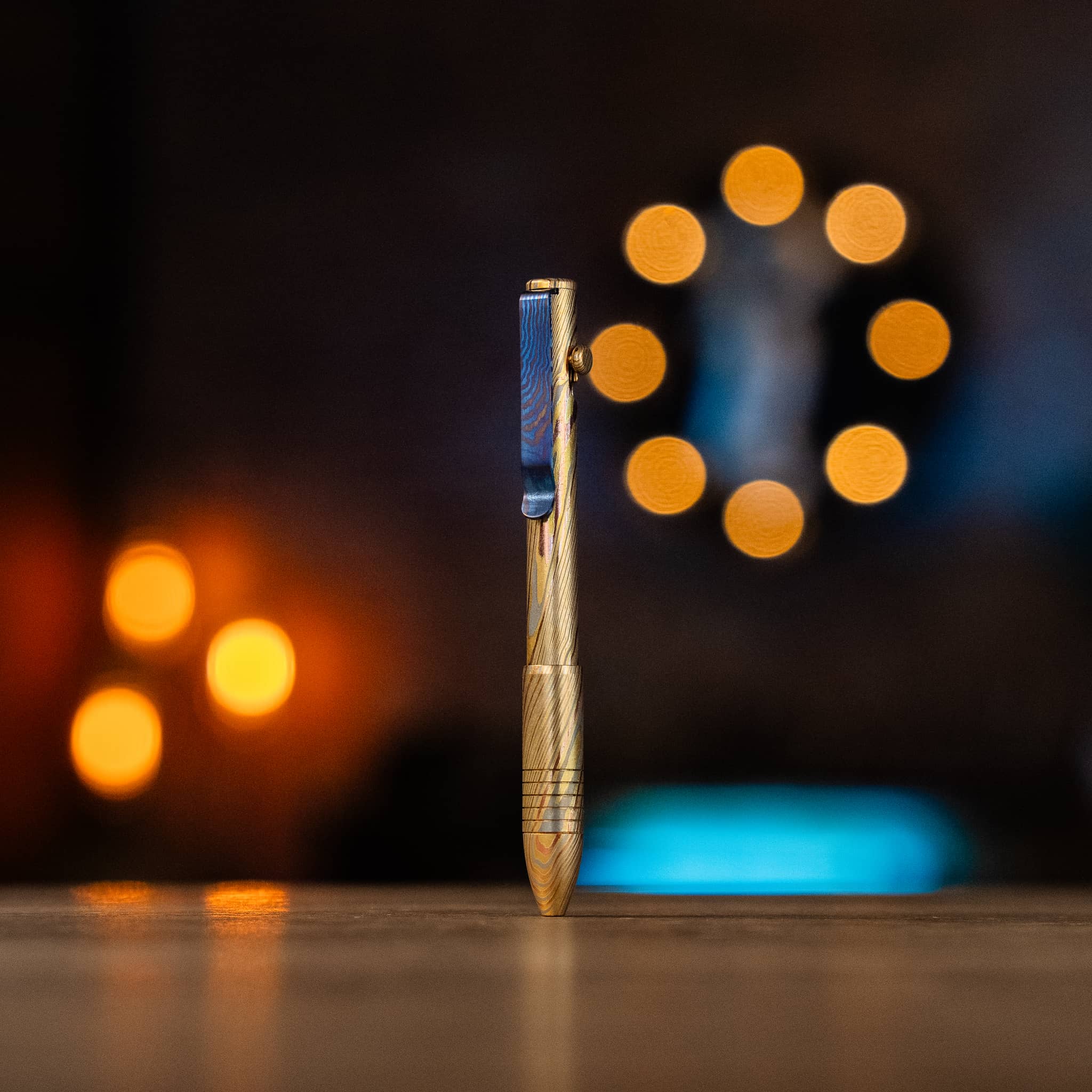 Bolt Action Pen - Full Brass Damascus - Image 8