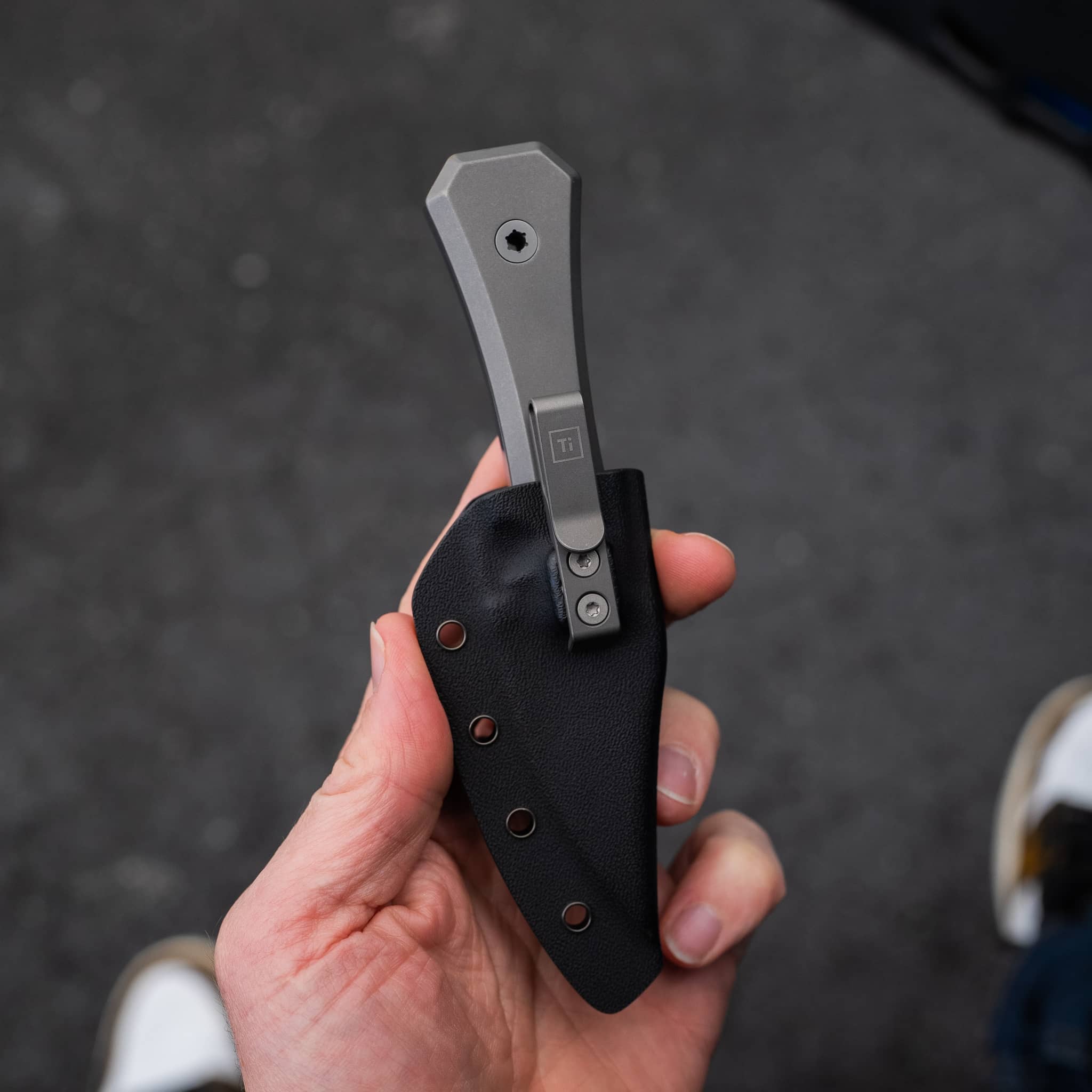 AUX MFG Ti Pocket Bowie Fixed Blade - Image 3