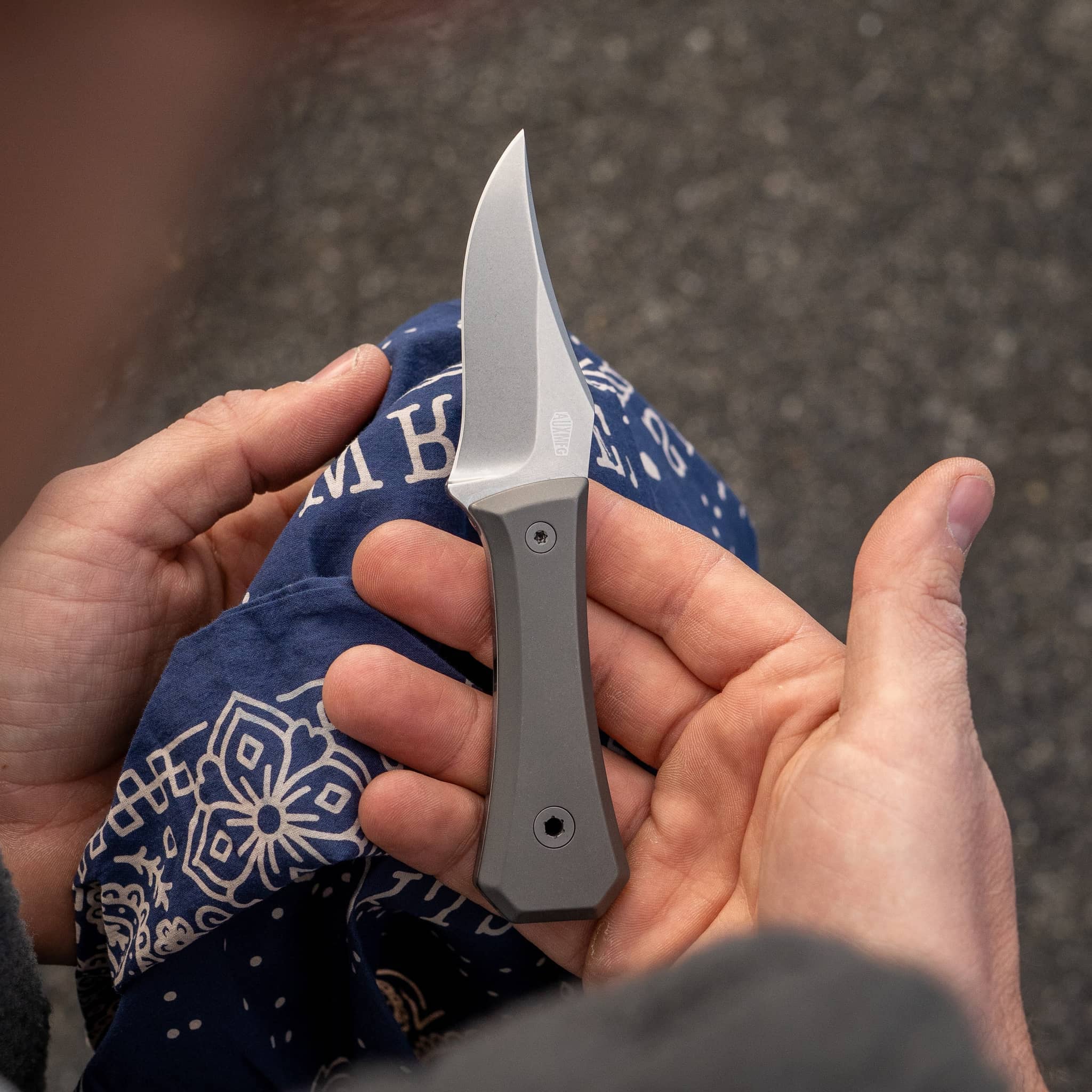 AUX MFG Ti Pocket Bowie Fixed Blade - Image 4