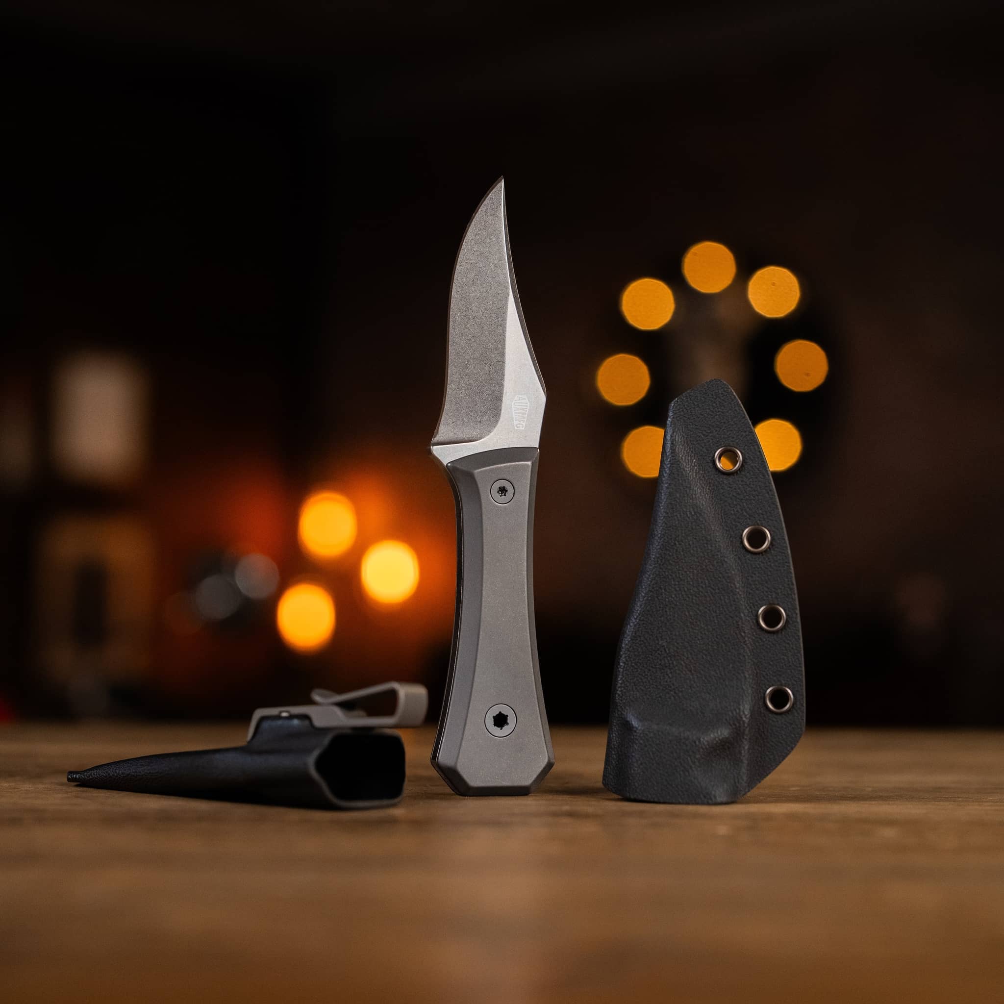AUX MFG Ti Pocket Bowie Fixed Blade - Image 5