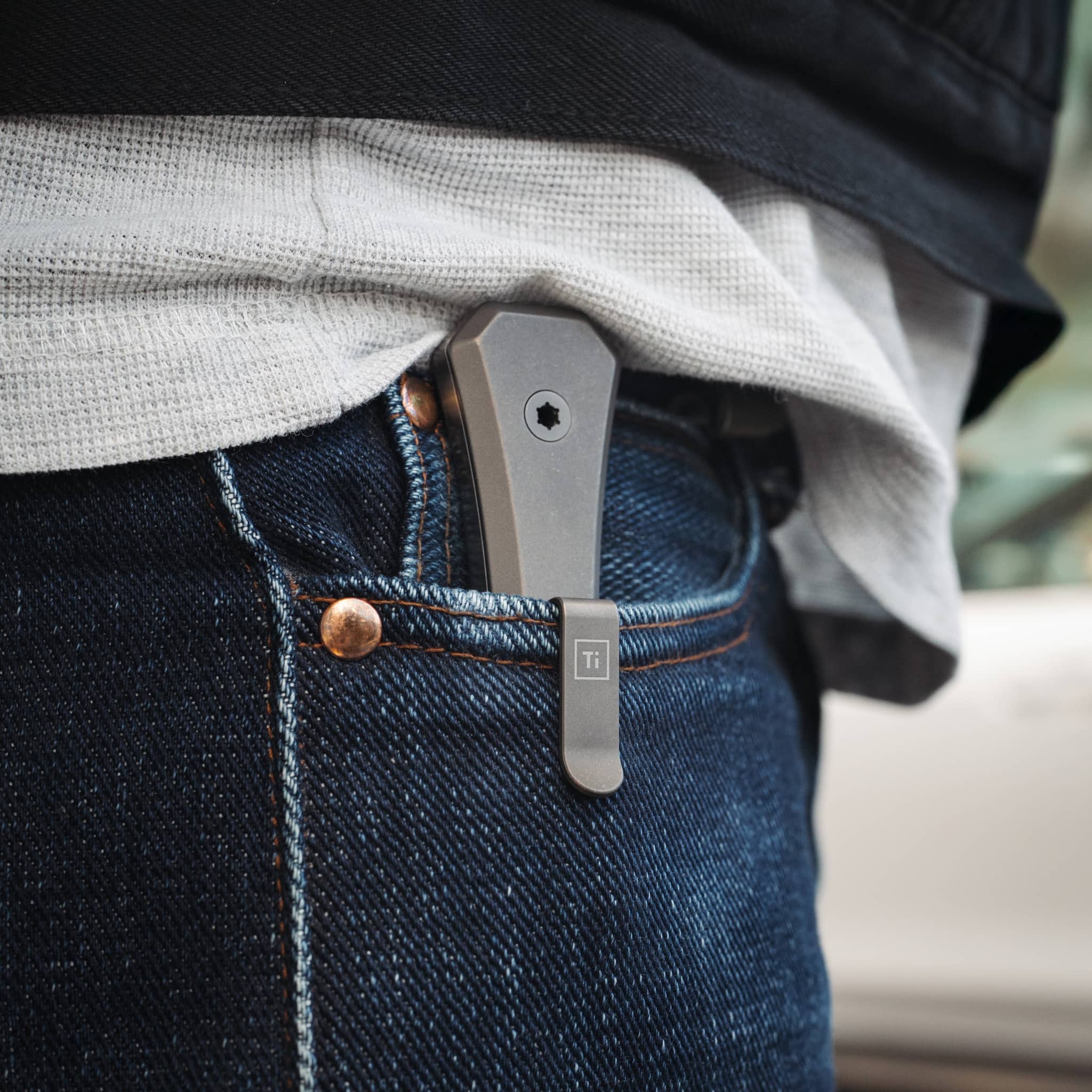 AUX MFG Ti Pocket Bowie Fixed Blade - Image 6