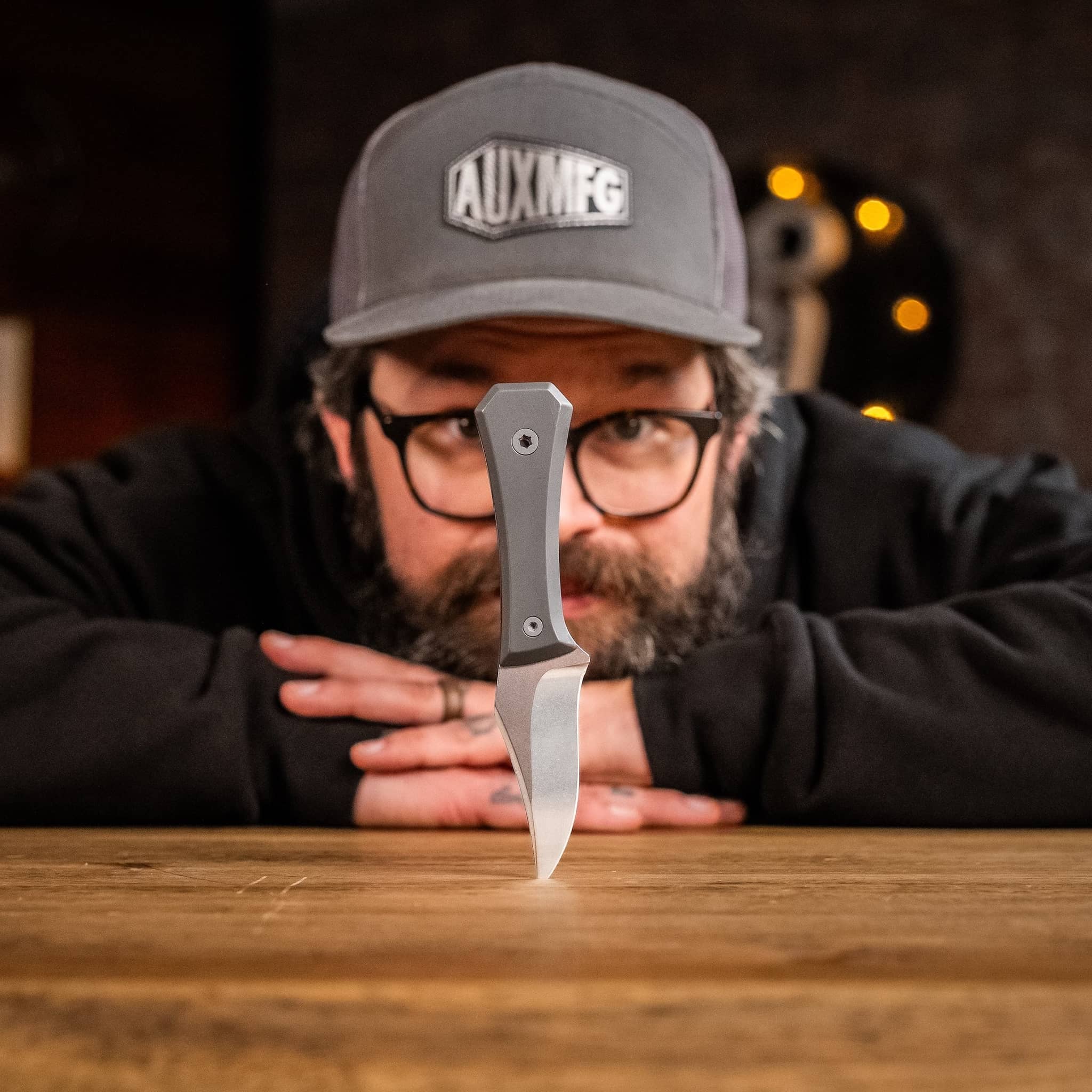 AUX MFG Ti Pocket Bowie Fixed Blade - Image 7