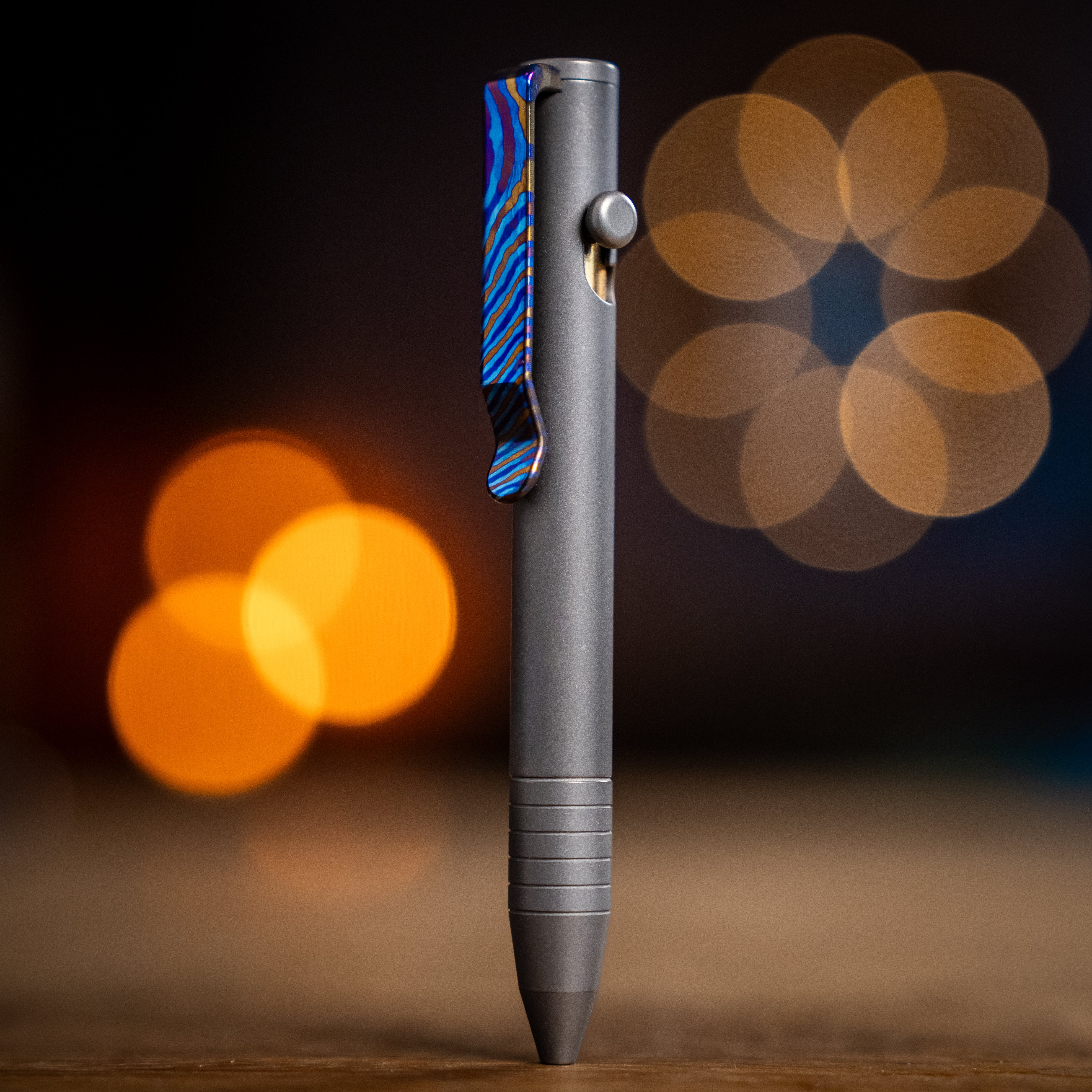 Titanium Damascus CNC Milled Pocket Clip - Image 11